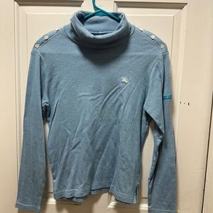 Burberry golf mock neck long sleeve